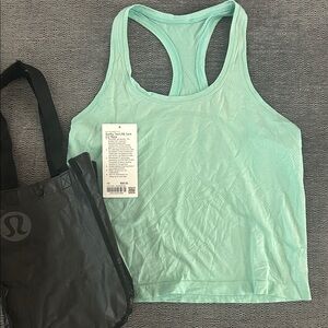 lululemon athletica Mint Green Racerback Tank Top